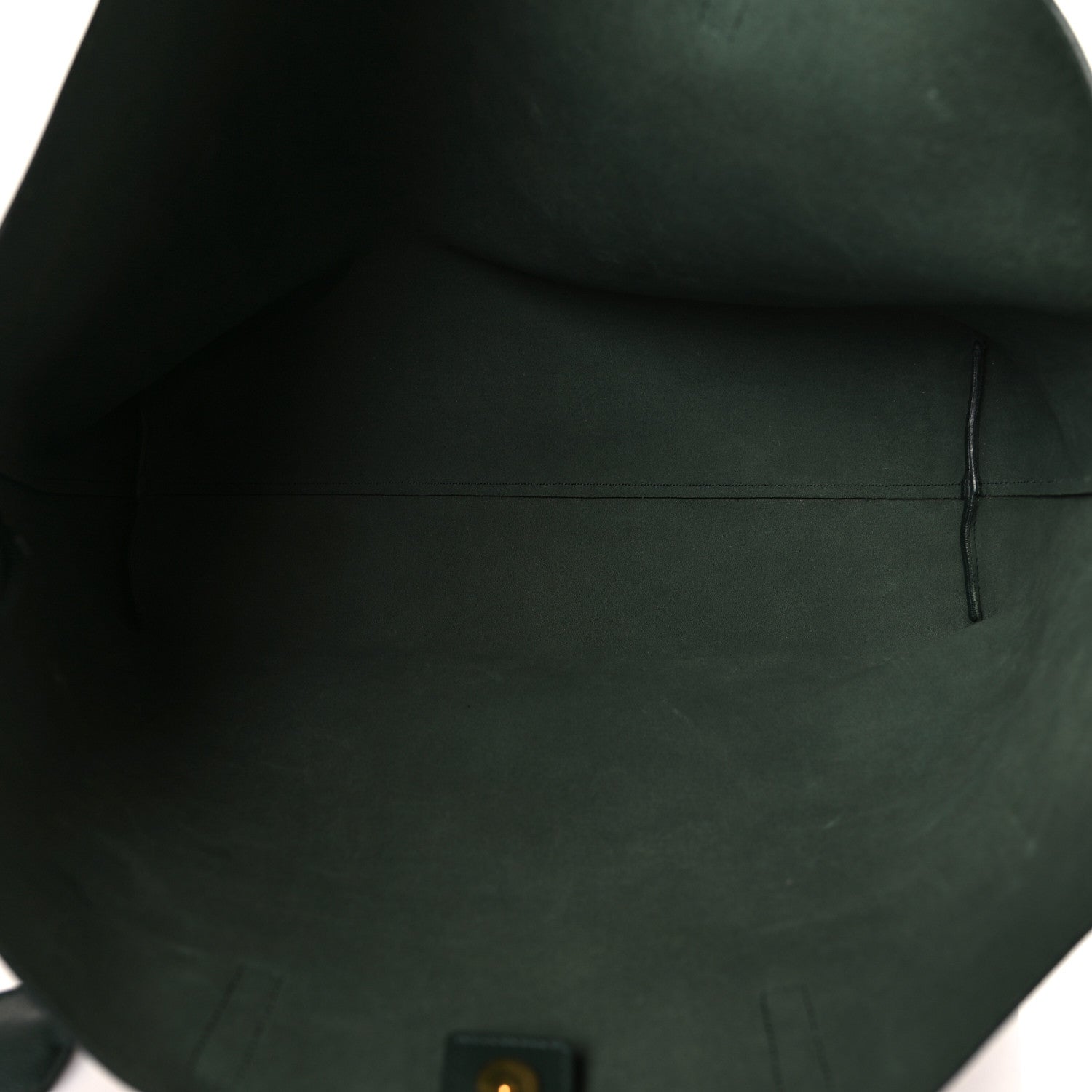 Saint Laurent Calfskin Large Shopping Tote Dark Green 6 of 11