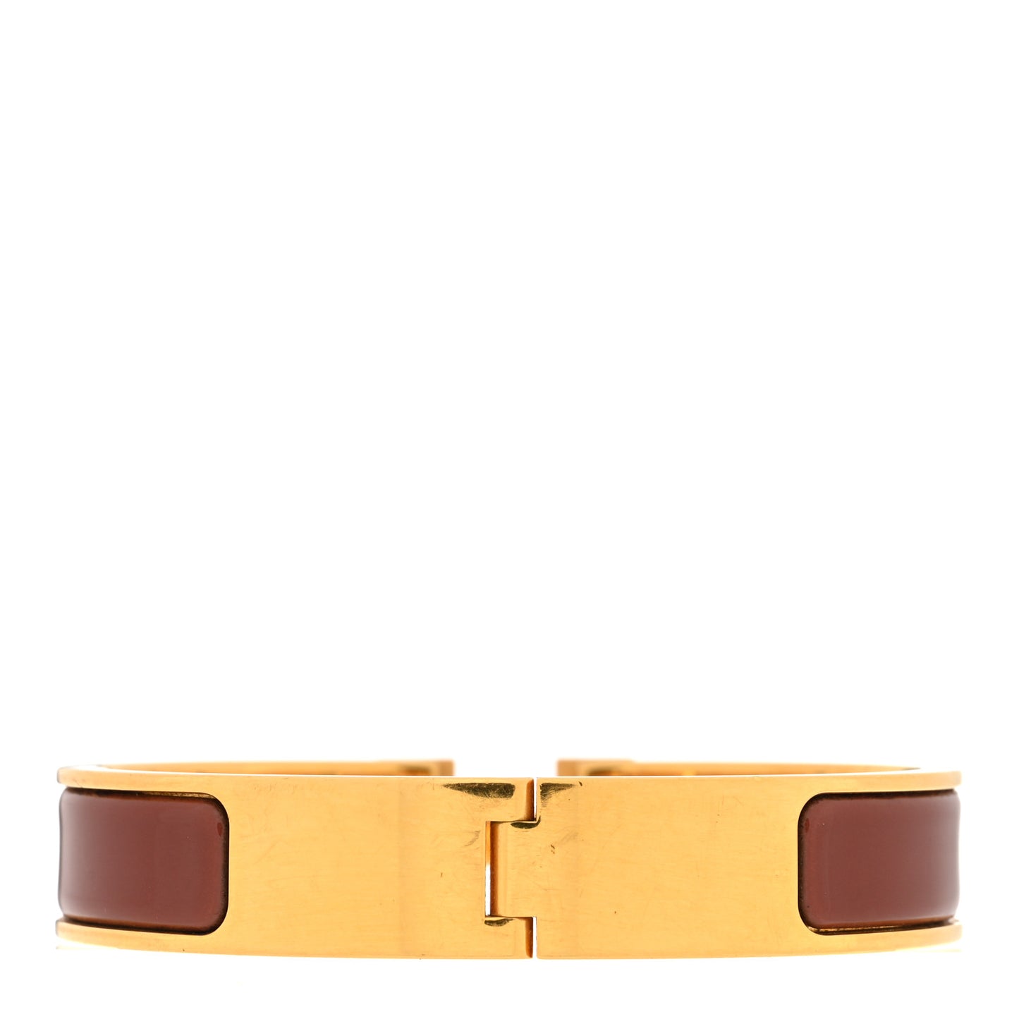 Enamel Narrow Clic Clac H Bracelet PM Rouge Baroque