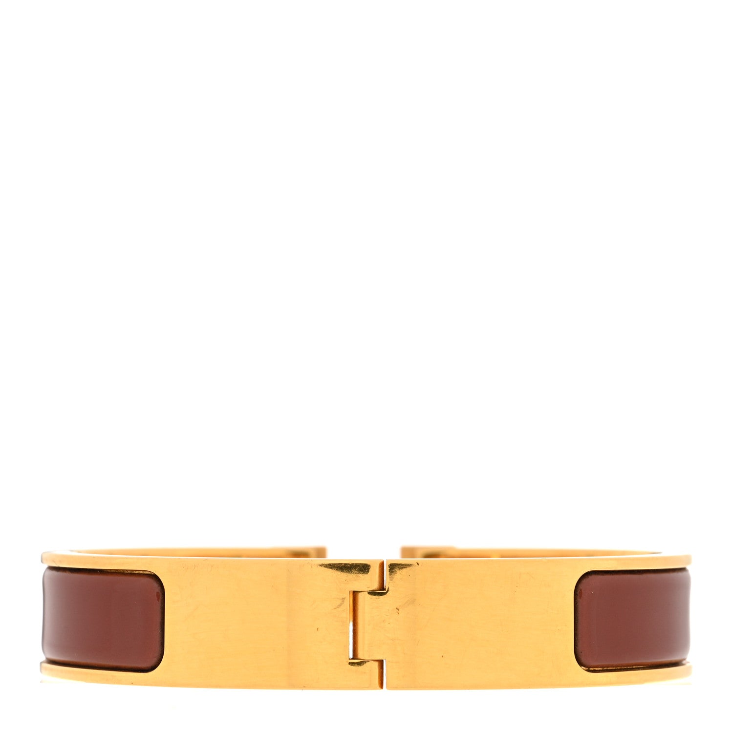 Hermes Enamel Narrow Clic Clac H Bracelet PM Rouge Baroque 3 of 5