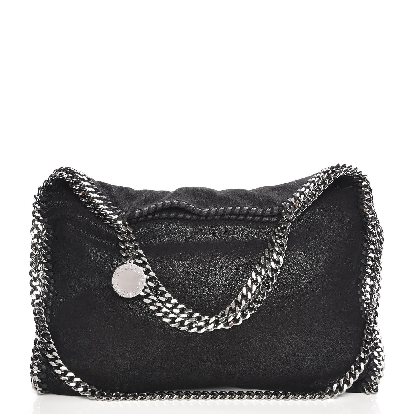 Shaggy Deer Falabella Fold Over Tote Black