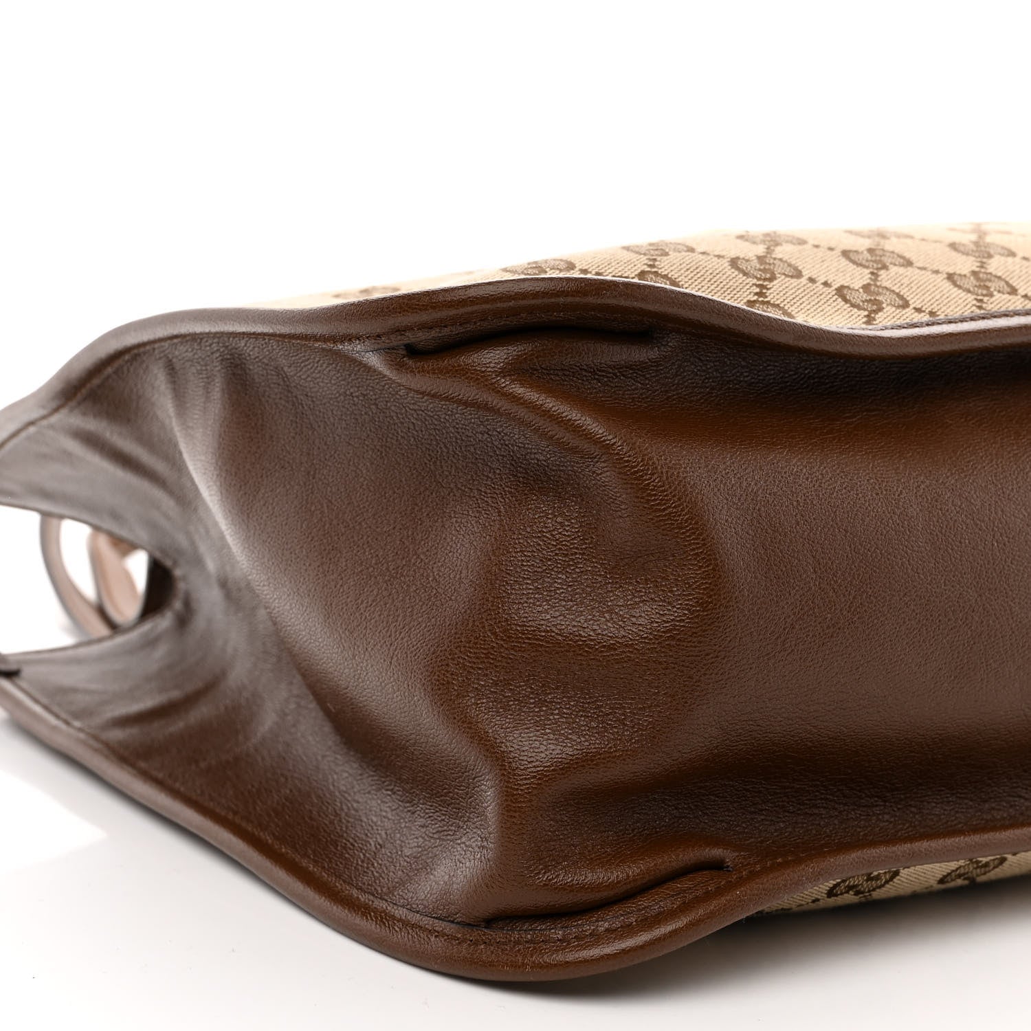 Gucci Monogram Horsebit 1955 Tote Bag Beige Brown Sugar 9 of 10