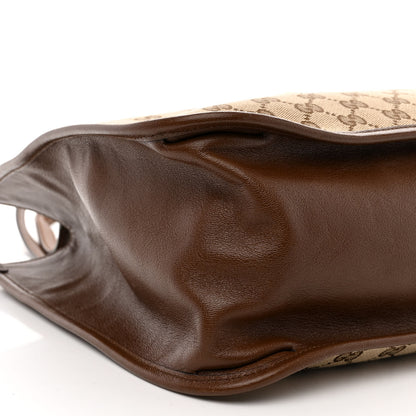 Gucci Monogram Horsebit 1955 Tote Bag Beige Brown Sugar 9 of 10