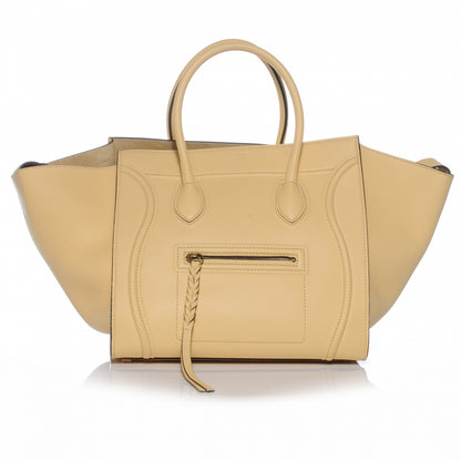 Celine Smooth Calfskin Leather Small Phantom Luggage Butter 1 of 8