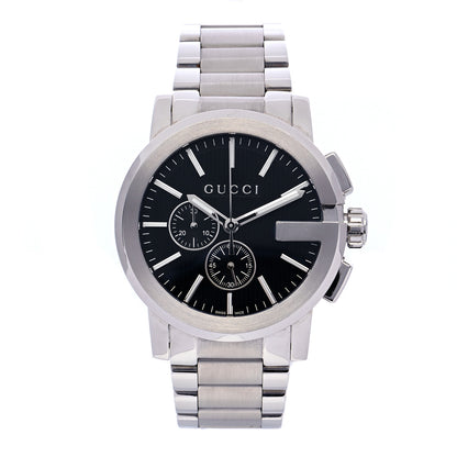 Gucci Stainless Steel 44mm G-Chrono Quartz Watch Black 1 of 7