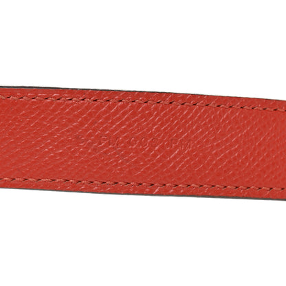 Hermes Epsom 25mm Tressage Shoulder Strap Capucine Celeste Rouge H 3 of 5