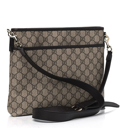 Gucci GG Plus Monogram Medium Flat Messenger Bag Dark Brown 2 of 8