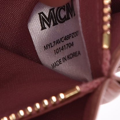 MCM Visetos Continental Flap Wallet Soft Pink 6 of 11