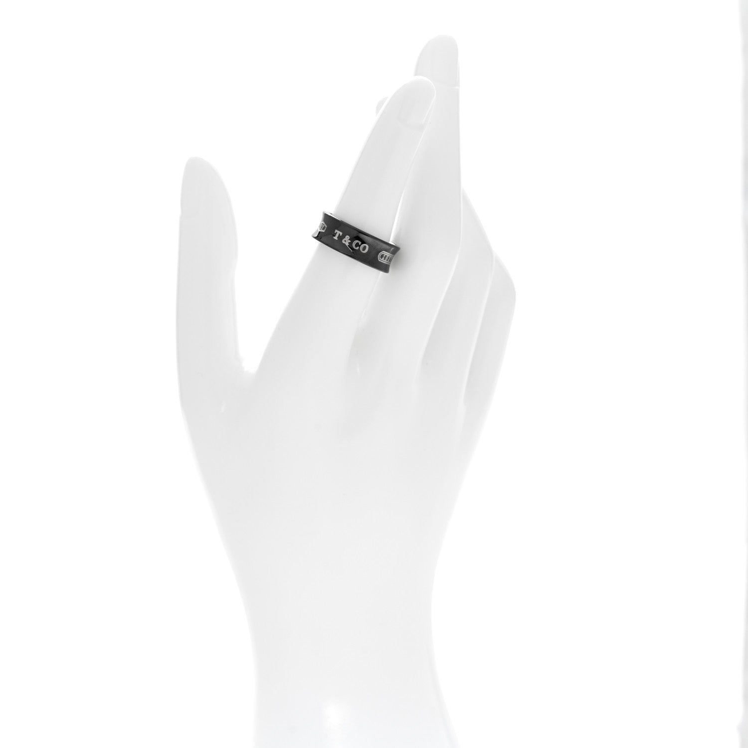 Tiffany Titanium 1837 Band Ring 52 6 2 of 4