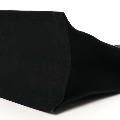 Saint Laurent Linen Calfskin Rive Gauche Tote Black 10 of 10