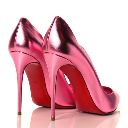Christian Louboutin Metallic Patent Hot Chick 100 Pumps 39.5 Pink 4 of 8