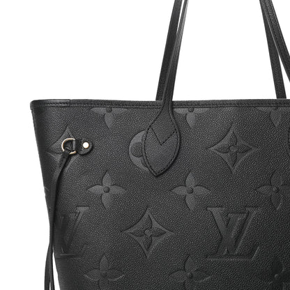 Louis Vuitton Empreinte Monogram Giant Neverfull MM Black 9 of 13