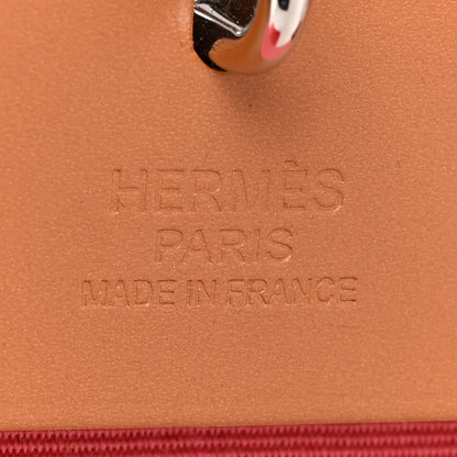 Hermes Vache Hunter Toile Herbag Zip 31 PM Rose Azalee Natural 8 of 16