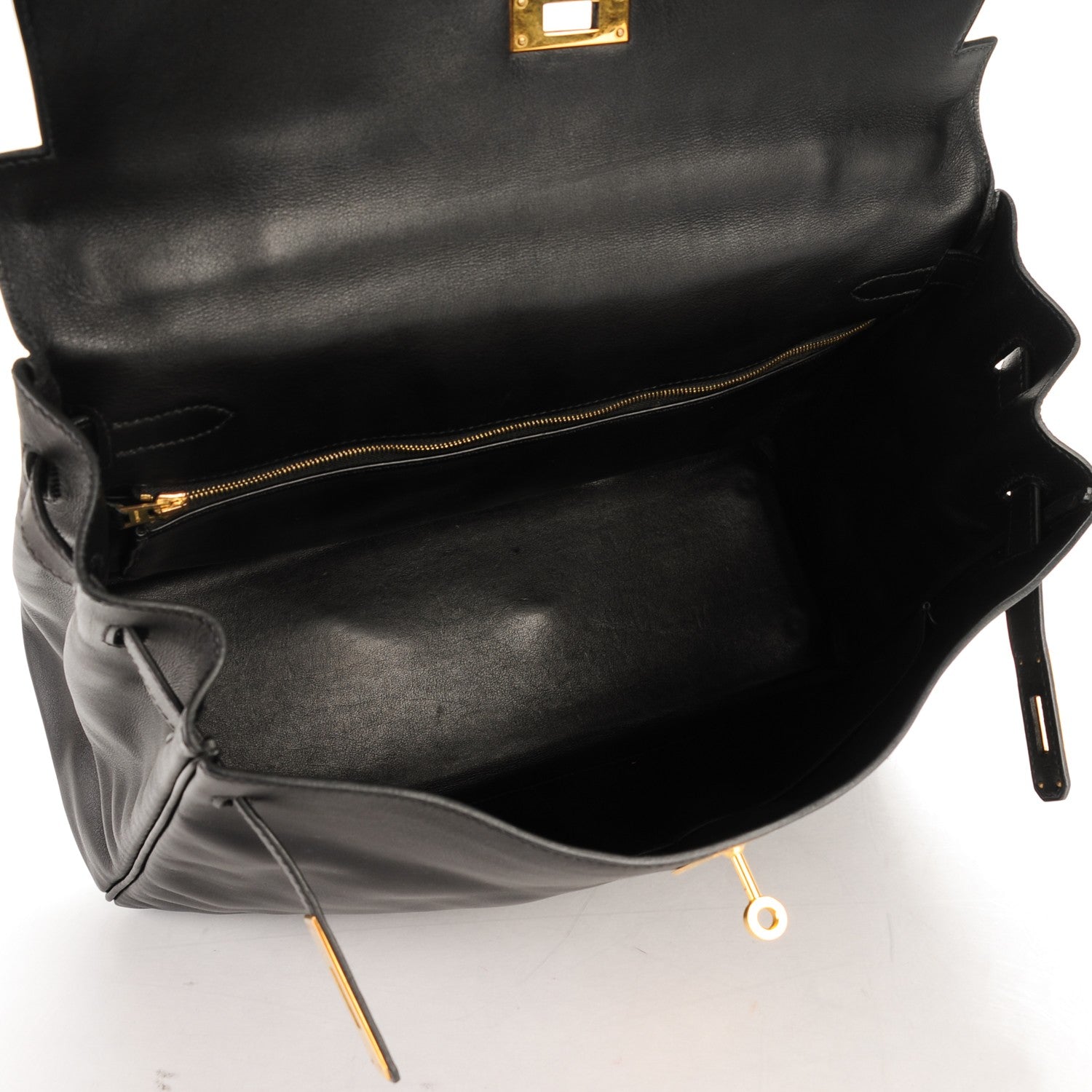 Hermes Veau Gulliver Kelly 35 Retourne Black 7 of 23