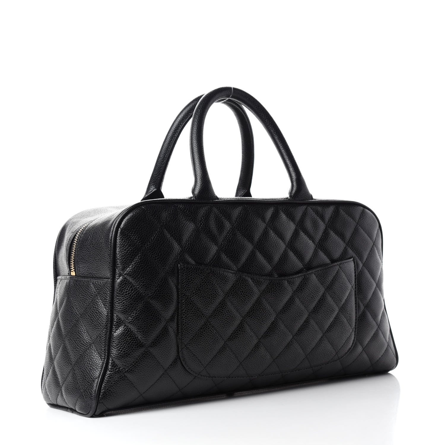Chanel Caviar Quilted Large Bowler Black 3 of 13