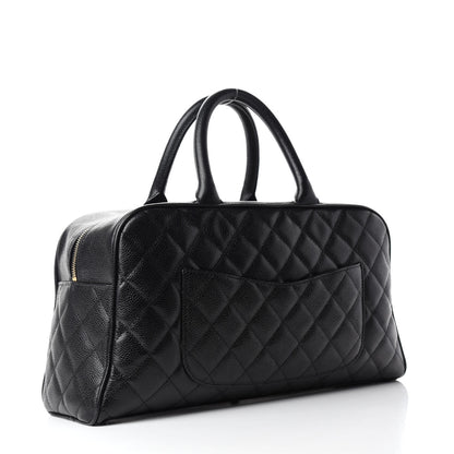 Chanel Caviar Quilted Large Bowler Black 3 of 13