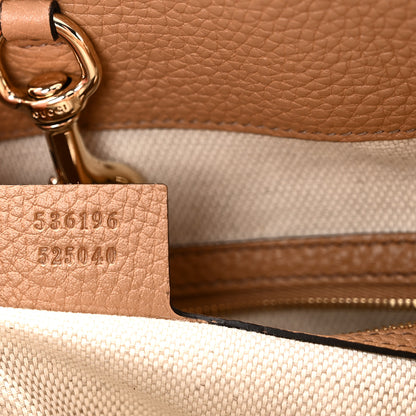 Gucci Pebbled Calfskin Medium Soho Chain Shoulder Bag Camelia 7 of 10