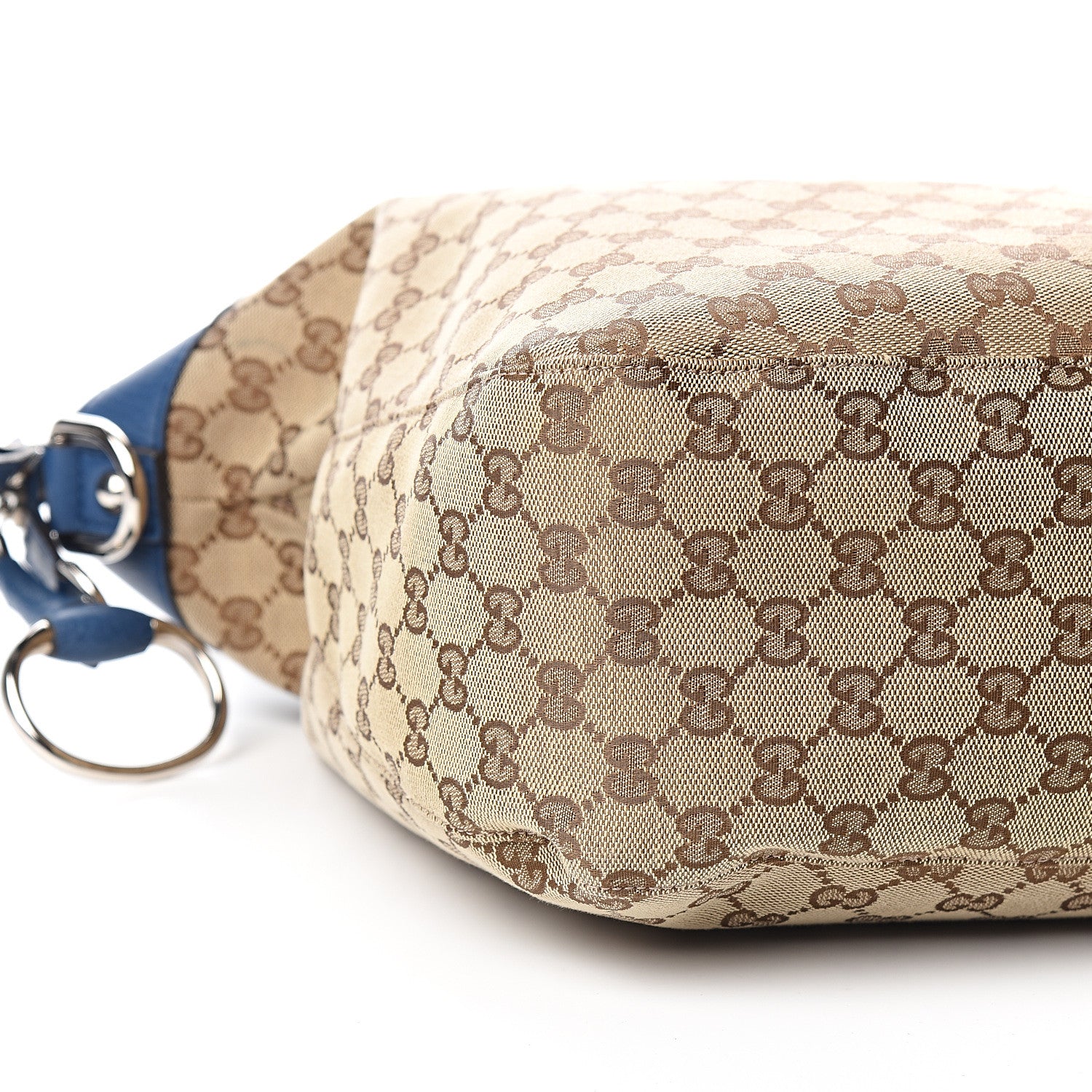 Gucci Monogram Large Icon Bit Top Handle Bag Blue 7 of 9