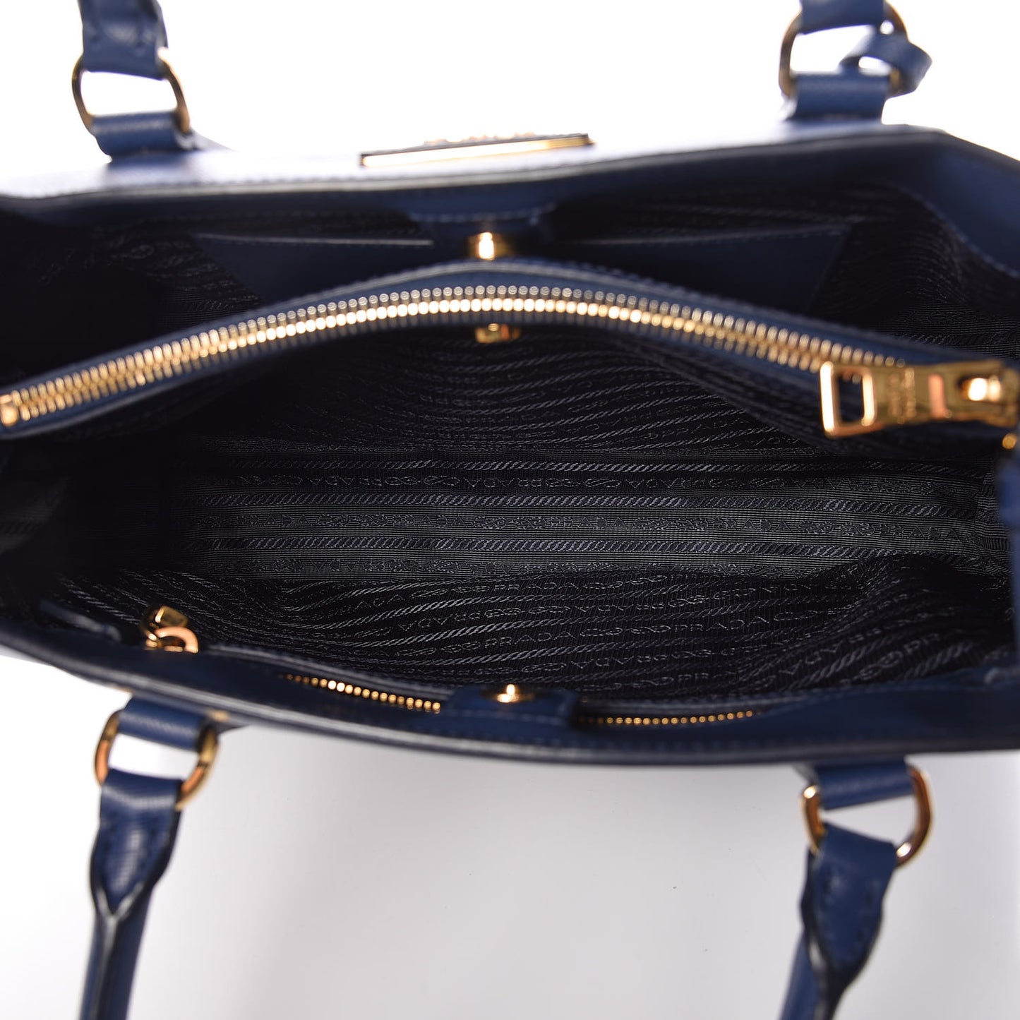 Saffiano Lux Medium Tote Bluette