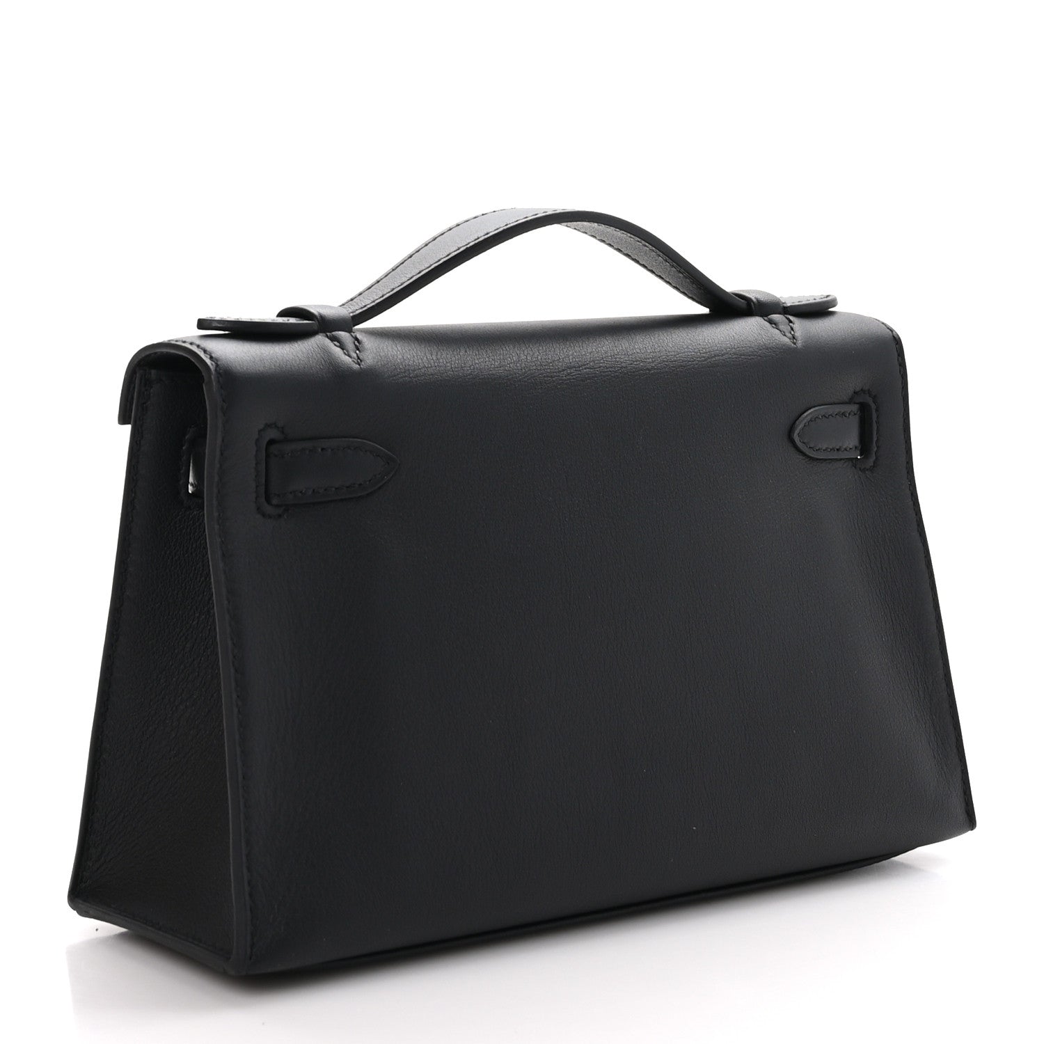 Hermes Swift Kelly Pochette Clutch Black 3 of 10
