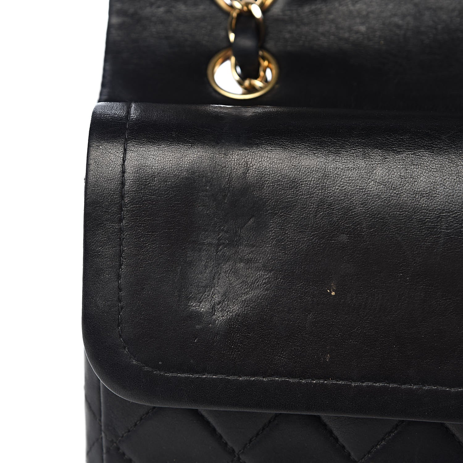 Chanel Lambskin Quilted Medium Double Flap Black 18 of 26