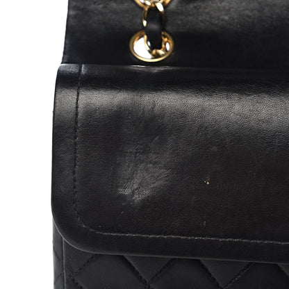 Chanel Lambskin Quilted Medium Double Flap Black 18 of 26