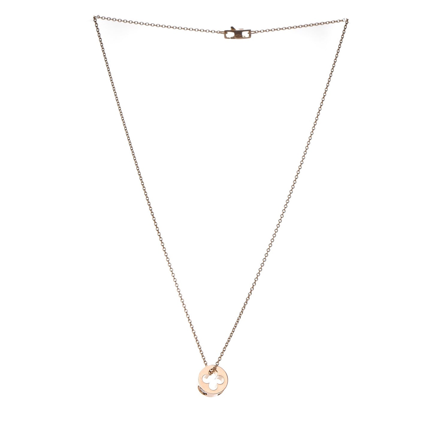 18K Yellow Gold Empreinte Pendant Necklace