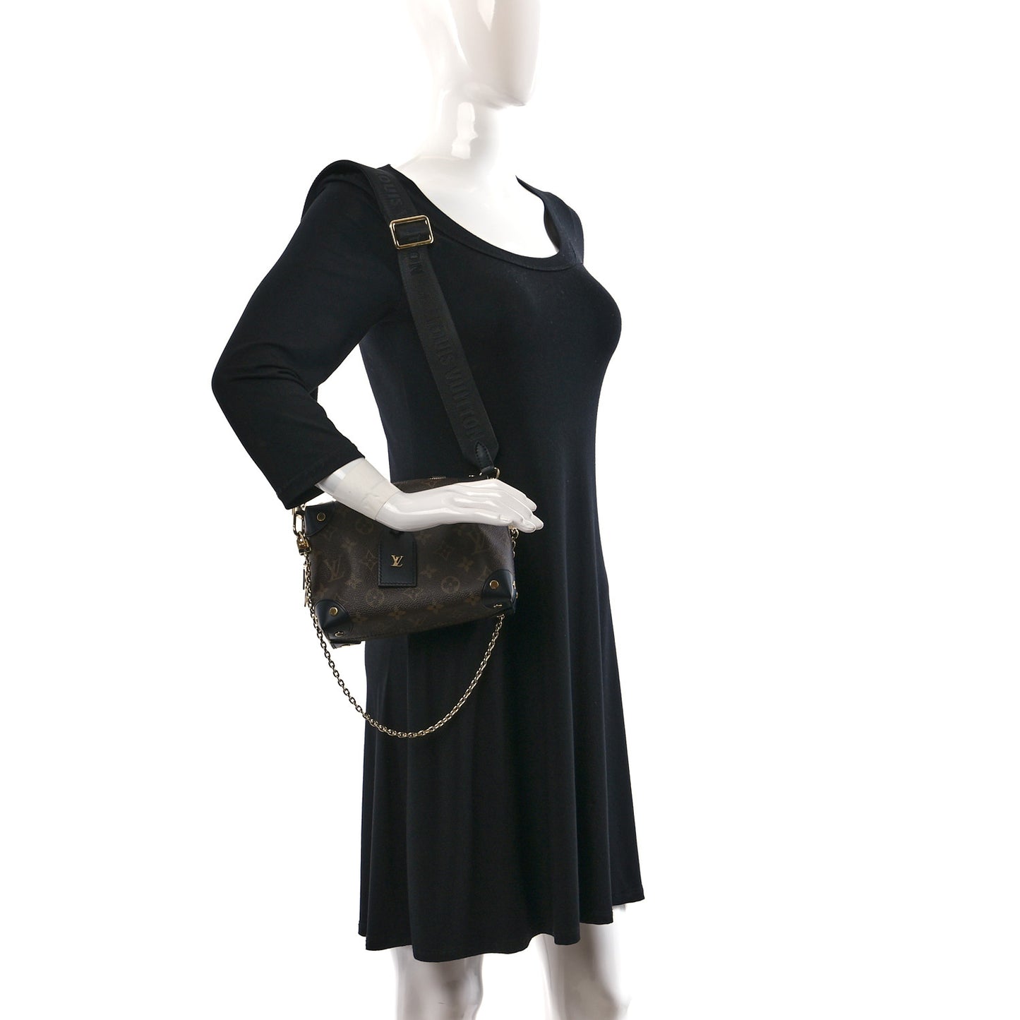 Monogram Petite Malle Souple Black