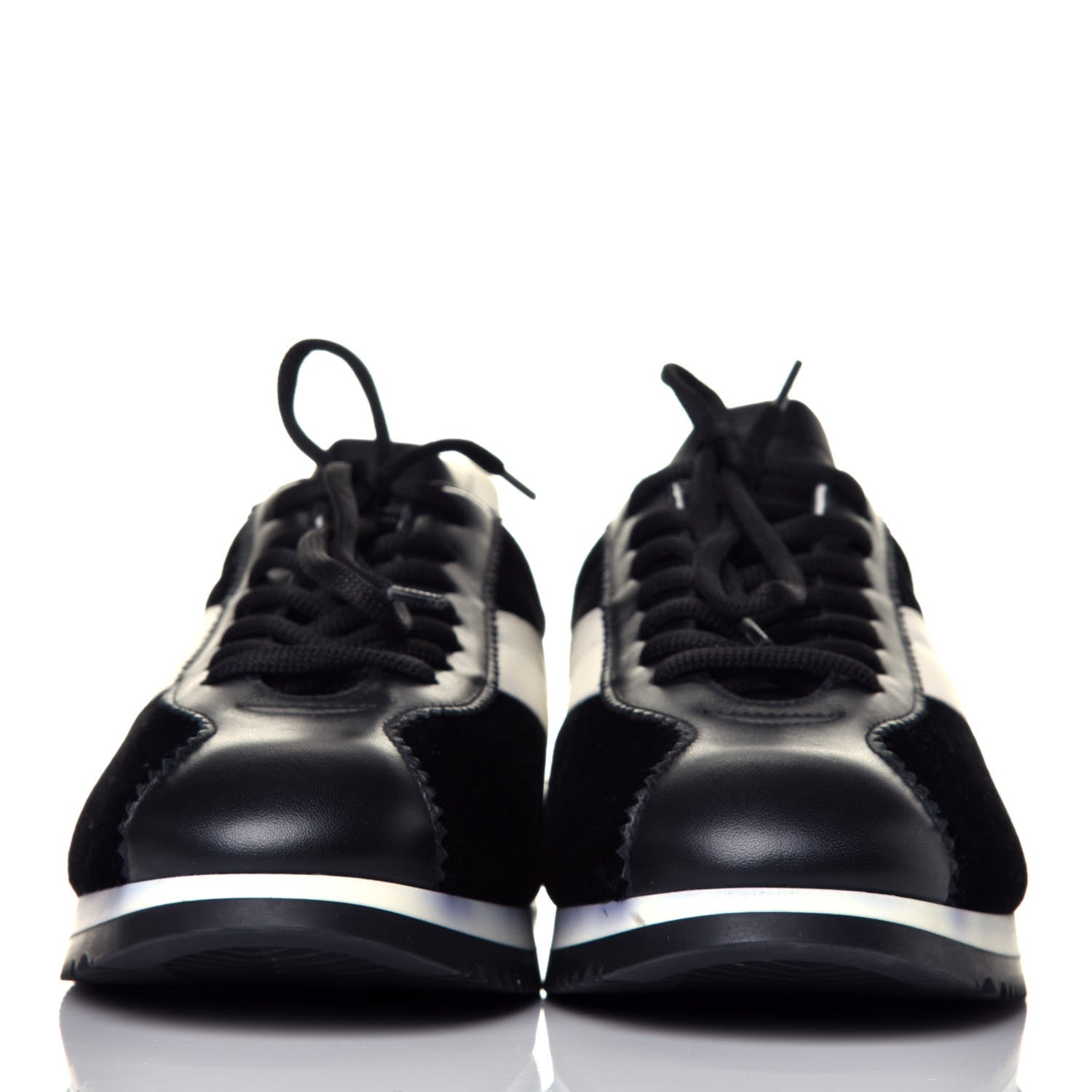 Christian Dior Velvet Mix Diorun Sneakers 40 Black Off White 2 of 11