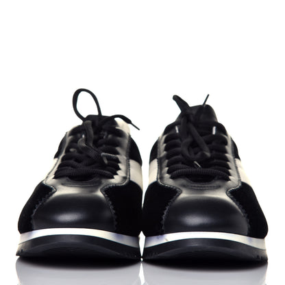 Christian Dior Velvet Mix Diorun Sneakers 40 Black Off White 2 of 11