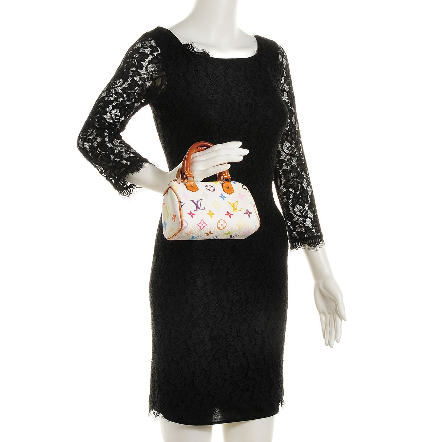 Monogram Multicolor Mini Sac HL Speedy White