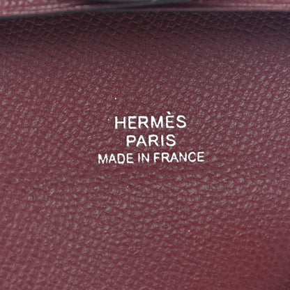 Hermes Madame Calfskin Bastia Coin Purse Rouge H 7 of 8