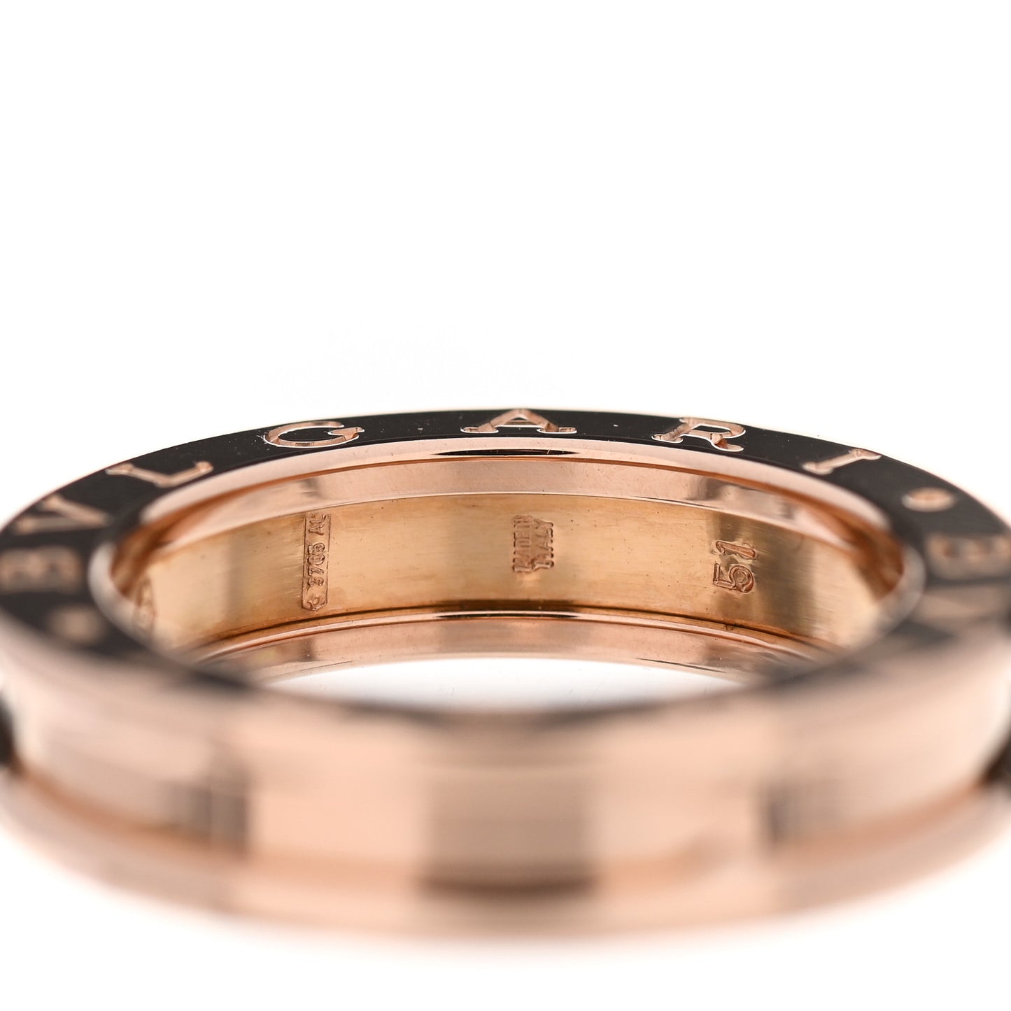 18K Rose Gold B.Zero1 One-Band Ring 51 5.75