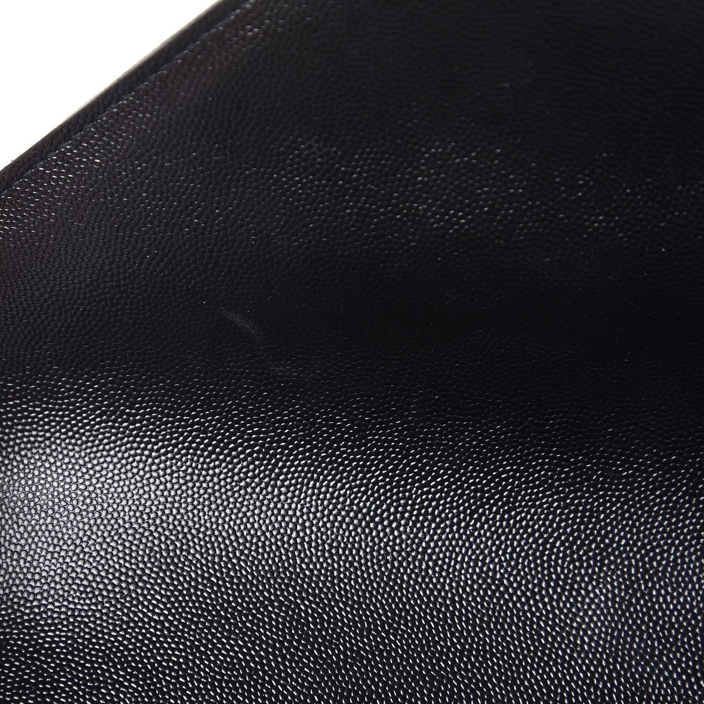 Grain De Poudre Textured Mixed Matelasse Large Triquilt Monogram Satchel Black