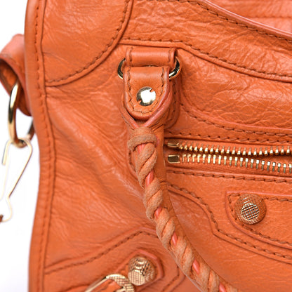 Balenciaga Agneau Giant 12 Gold Hardware Mini City Tangerine 14 of 15
