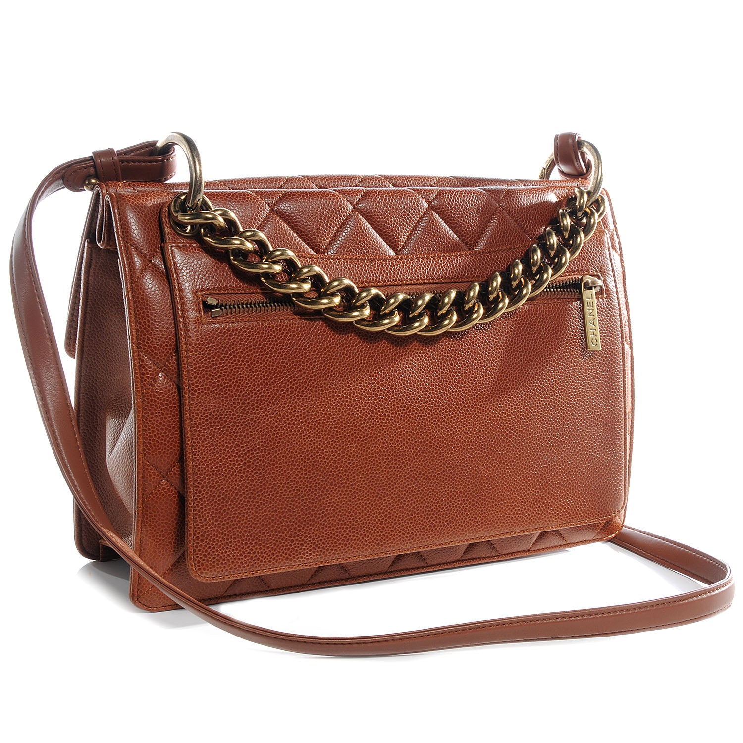 Chanel Caviar Quilted Large Retro Class Flap Brown 3 of 9