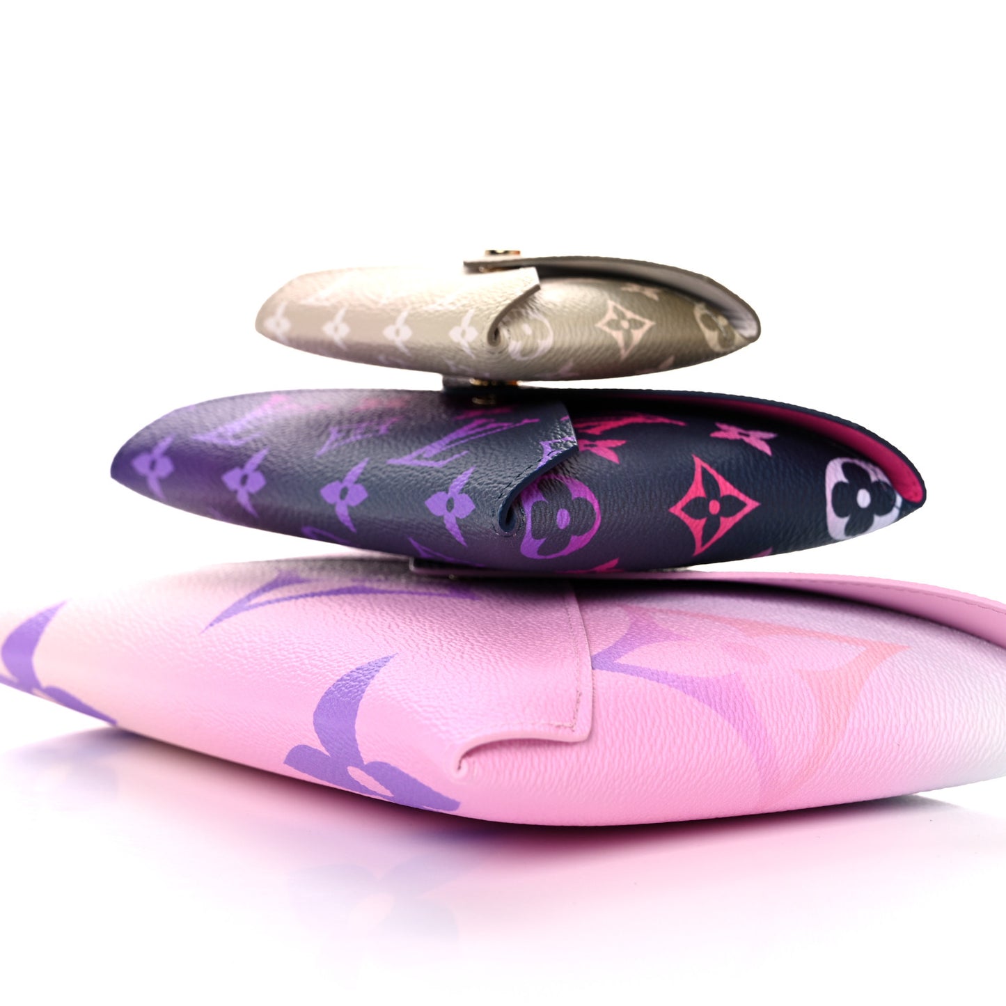 Monogram Giant Spring In The City Kirigami Pochette Set Sunrise Pastel Midnight Fuchsia Sunset Kaki