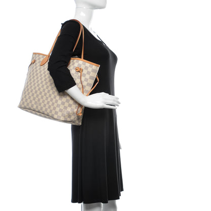 Louis Vuitton Damier Azur Neo Neverfull MM Rose Ballerine 2 of 11