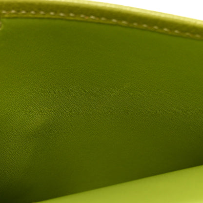 Hermes Chevre Mysore Jige Duo Clutch Vert Anis 8 of 9