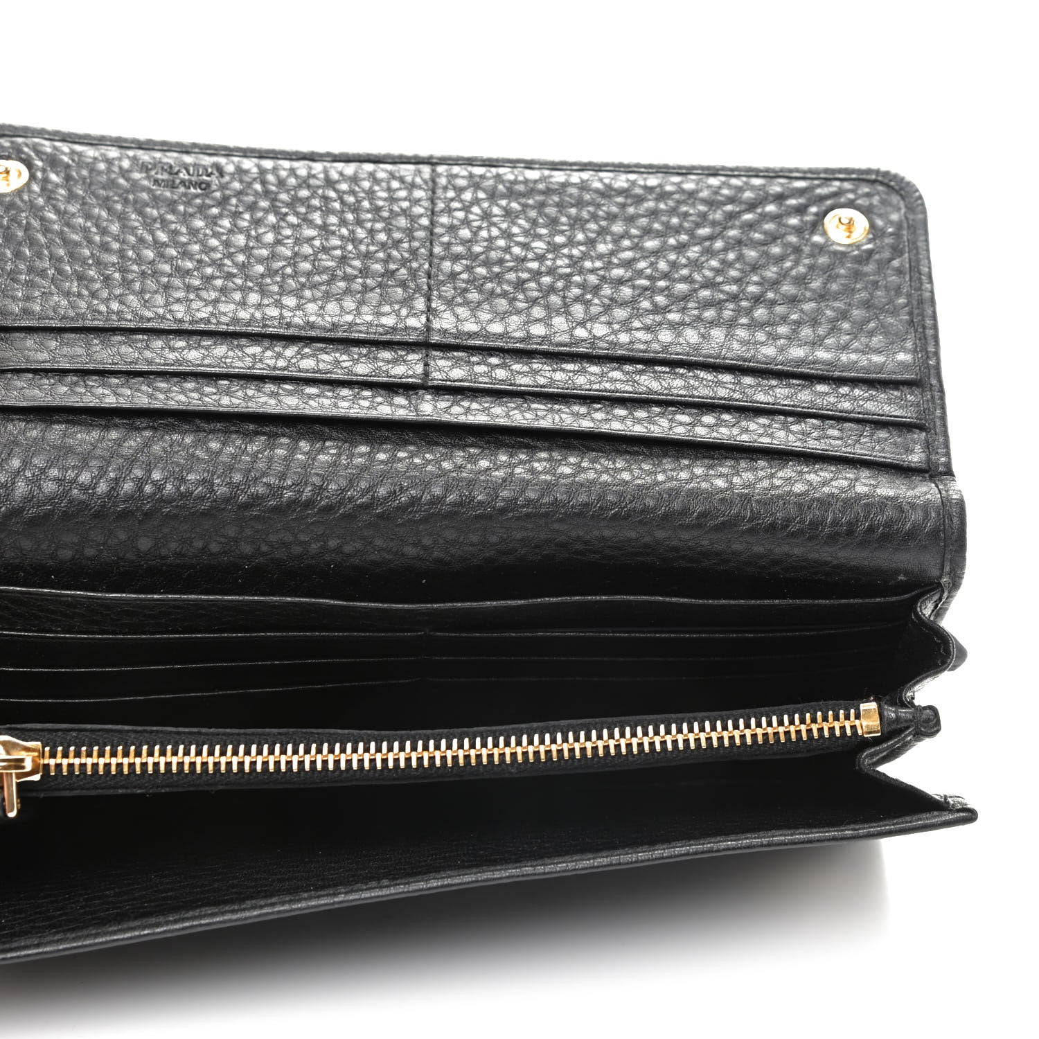 Prada Vitello Daino Continental Flap Wallet 5 of 8