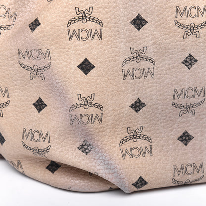 MCM Visetos Essential Drawstring Bucket Bag Beige 23 of 29