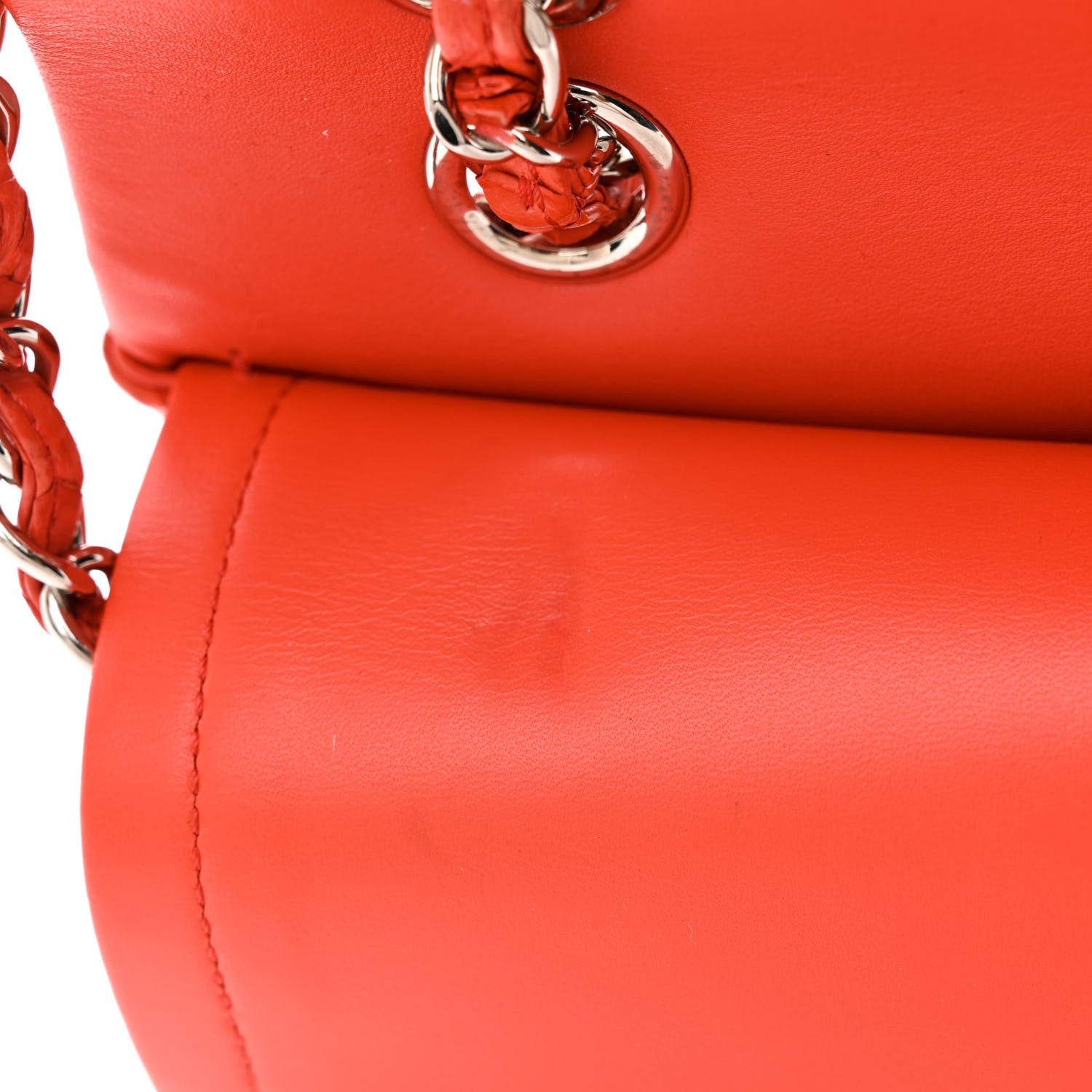 Chanel Snakeskin Medium Double Flap Red 12 of 13