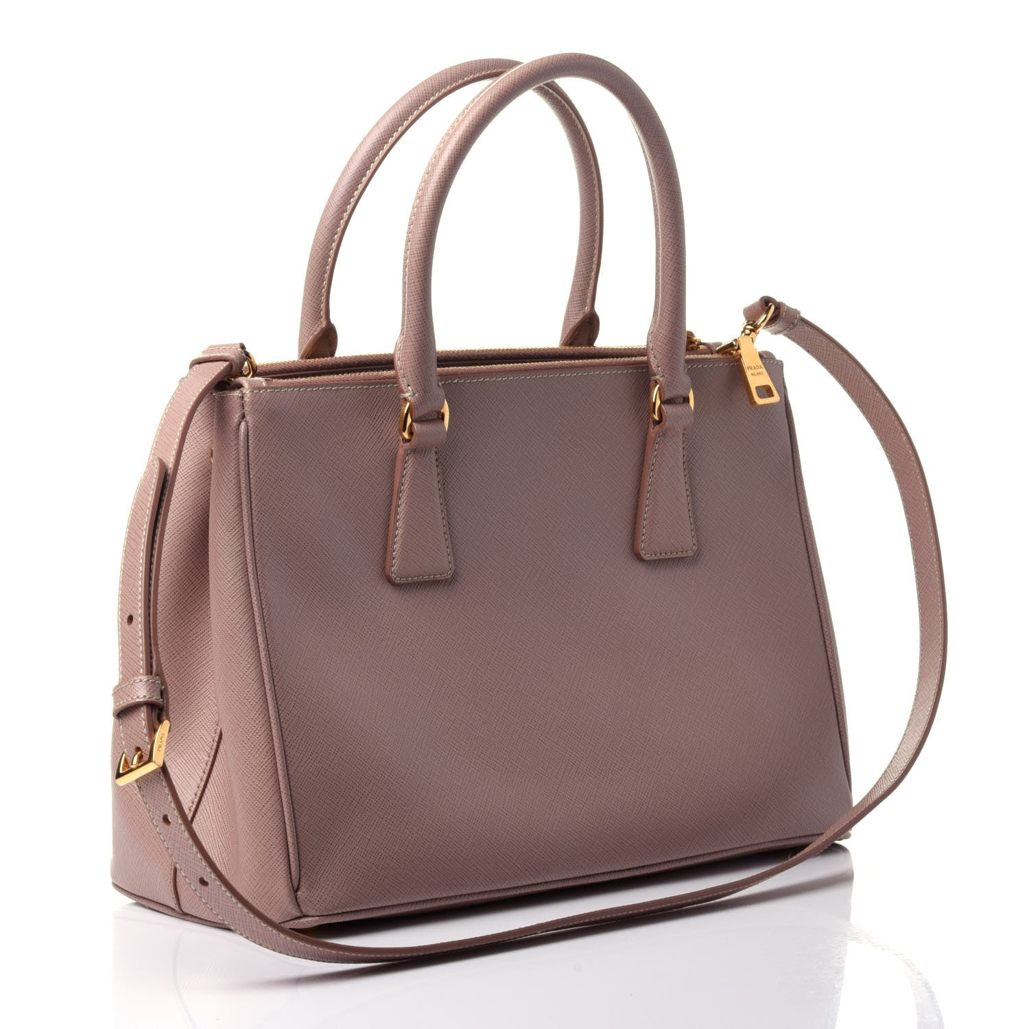 Prada Saffiano Small Galleria Double Zip Tote Cammeo 2 of 4