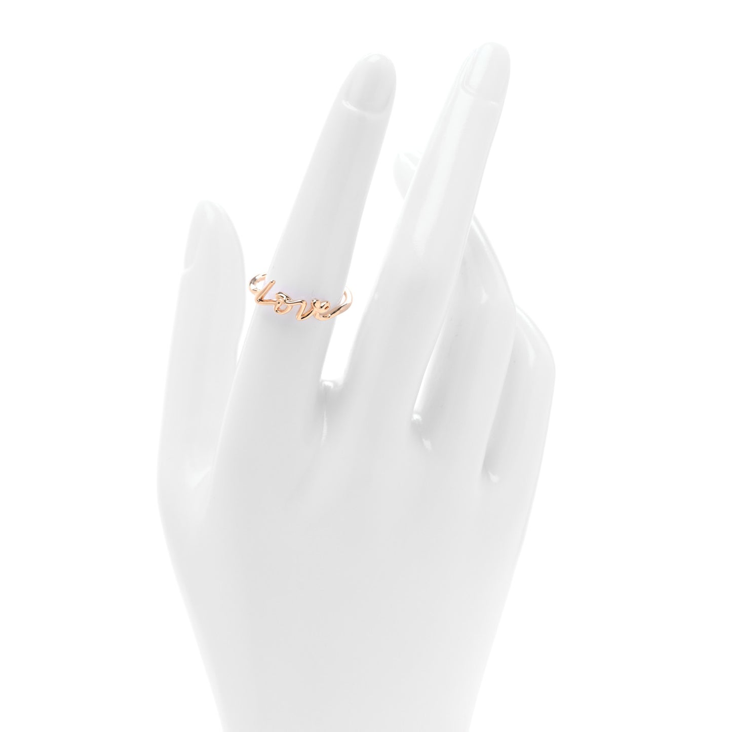 18K Rose Gold Mini Paloma's Graffiti Love Ring 54 7