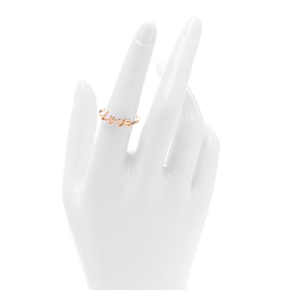 Tiffany 18K Rose Gold Mini Paloma's Graffiti Love Ring 54 7 2 of 5