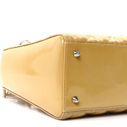 Christian Dior Patent Cannage Medium Lady Dior Beige 9 of 10