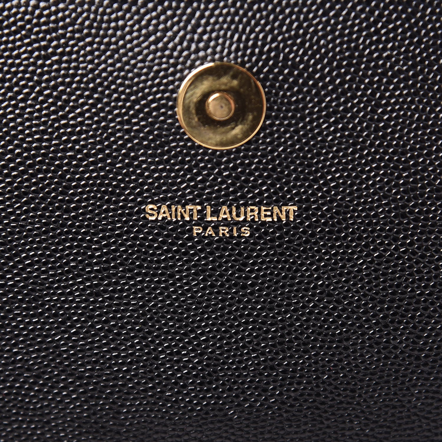 Saint Laurent Grain De Poudre Monogram Cassandre Clutch Black 6 of 14