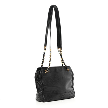 Chanel Caviar CC Shoulder Bag Black 2 of 12