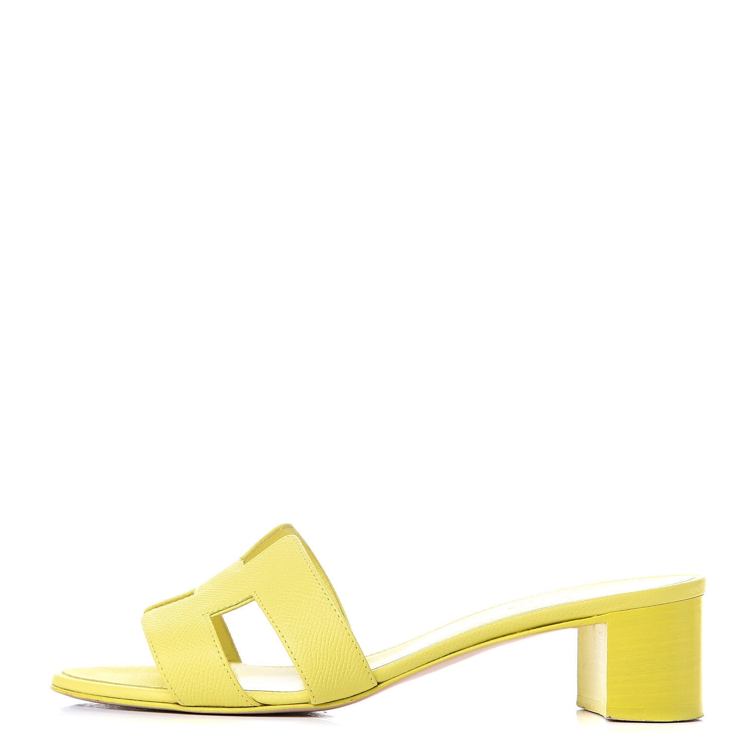 Hermes Epsom Oasis Sandals 37 Jaune Pollen 1 of 16
