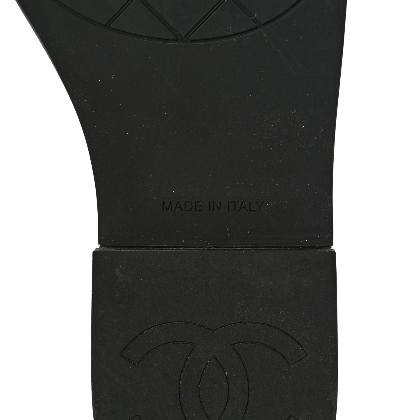 Lambskin Quilted CC Wedge Sandals 38 Black