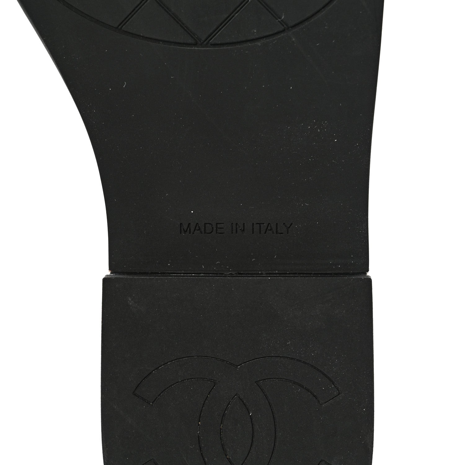 Chanel Lambskin Quilted CC Wedge Sandals 38 Black 6 of 13